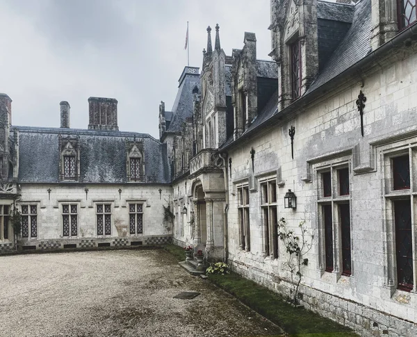 Prestigioso Novo Castelo Gótico Regniere Ecluse Departamento Somme França Picardia — Fotografia de Stock