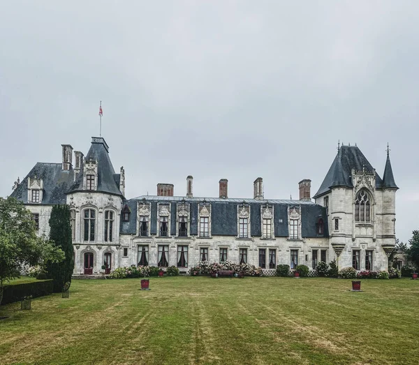 Prestigieux Nouveau Château Gothique Regniere Ecluse Dans Département Somme France — Photo