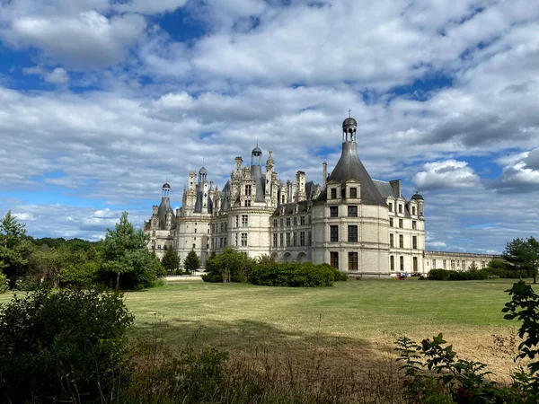 Krásná Zahrada Chateau Chambord Údolí Loiry Světové Dědictví Unesco Francii — Stock fotografie