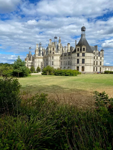 Vacker Trädgård Chateau Chambord Loire Valley Unesco Världsarv Frankrike — Stockfoto