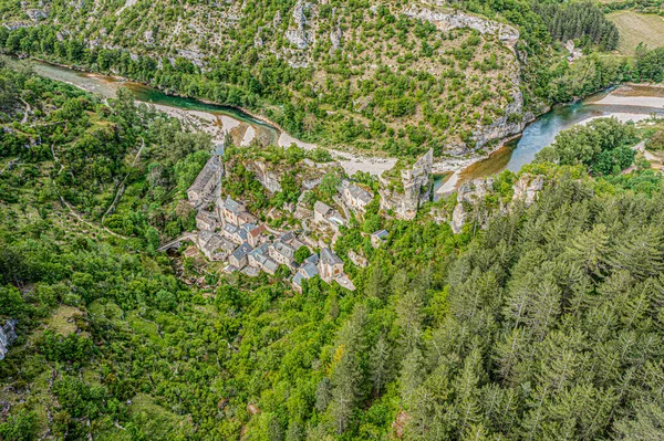 法国Tarn峡谷的Castelbouc村 — 图库照片