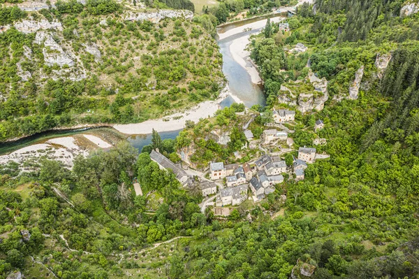 Castelbouc Dorp Gorges Tarn Frankrijk — Stockfoto