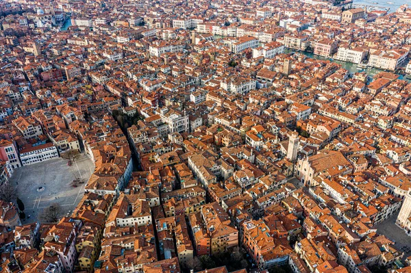 Top View Old Venitian Roofs — Stock Photo, Image