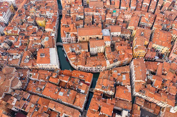 Blick Von Oben Auf Die Alten Venezianischen Dächer Venedig Italien — Stockfoto