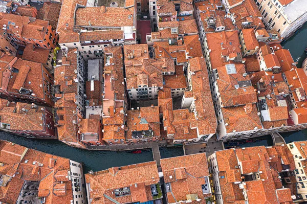 Vue Dessus Des Vieux Toits Vénitiens Venise Italie — Photo