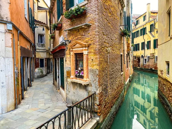 Empty Street Βενετία Ιταλία Κατά Διάρκεια Των Περιορισμών 2021 — Φωτογραφία Αρχείου