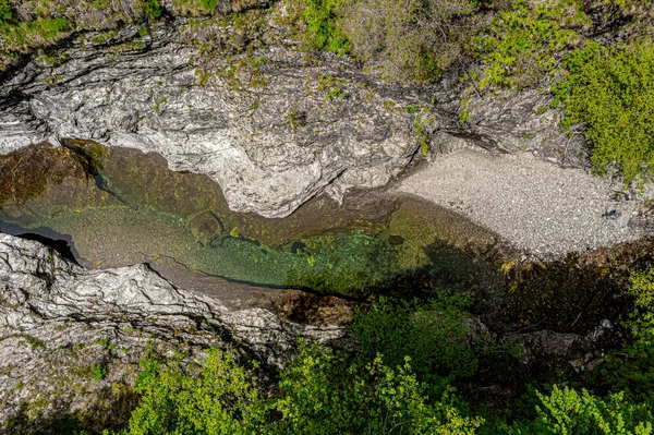 Верхній Вид Річку Малзак Robert Louis Stevenson Trail Cassagnas Cevennes — стокове фото