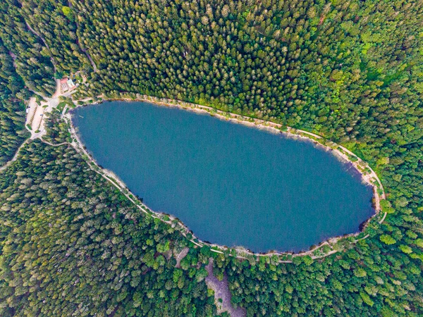 Lac Des Corbeaux Voges Bresse Lake Crowsの航空写真 — ストック写真