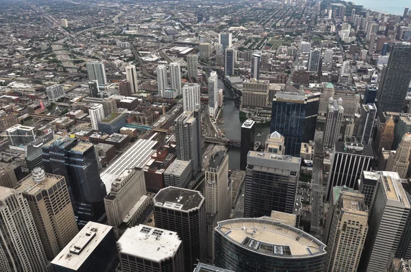 Vista aérea de Chicago, Illinois — Fotografia de Stock