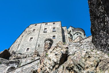Görünümünü Sacra di San Michele, Torino, İtalya