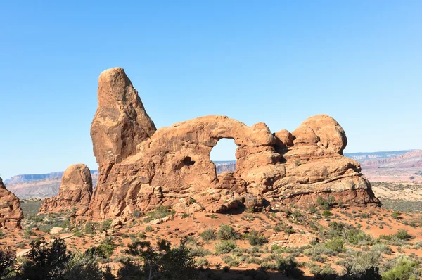 Arco natural no Parque Nacional dos Arcos, Utah — Fotografia de Stock