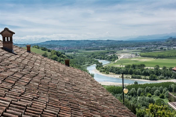 Vue de dessus de la zone de Barbaresco, Italie — Photo