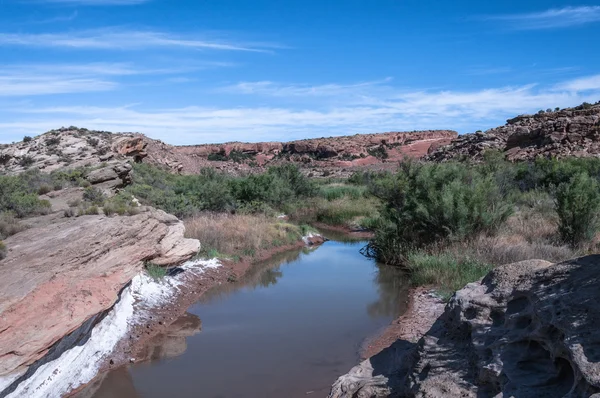 Dolina sól umyć w parku narodowego Arches, Utah — Zdjęcie stockowe