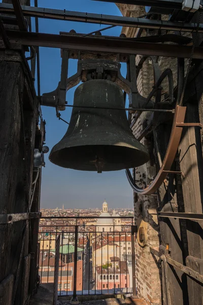 The bell and the roofs, Turin — Stock Photo, Image