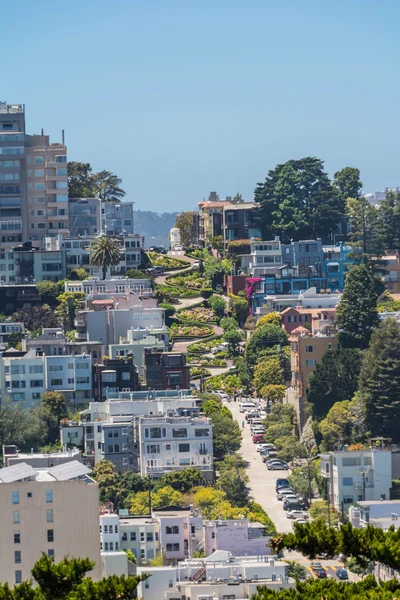 The zigzag street in San Francisco — Stock Photo, Image