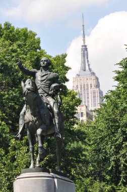 Atlı heykeli George Washington, New York