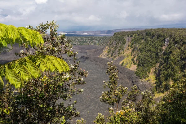 Büyük ada, Hawaii'deki Kilauea Caldera