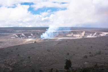 Büyük ada, Hawaii'deki Kilauea Caldera