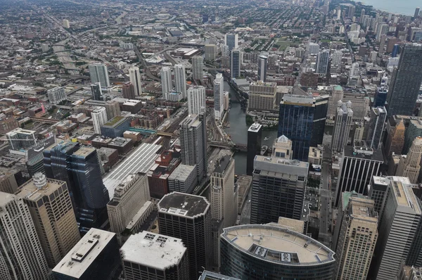 Vista de Chicago de cima — Fotografia de Stock