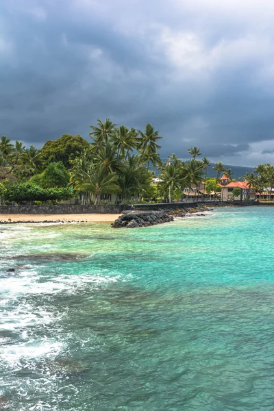 A praia de Kailua Kona, Havaí — Fotografia de Stock