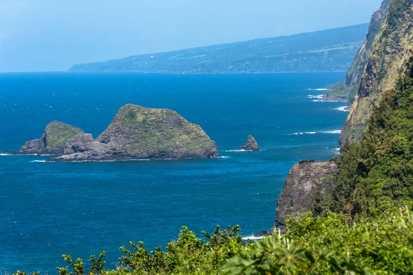 Pololu-völgy, a Hawaii partok mentén Észak — Stock Fotó