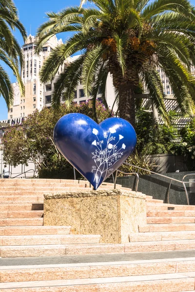 O Coração Azul em São Francisco — Fotografia de Stock