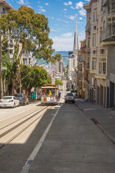 Washington Street w San Francisco — Zdjęcie stockowe