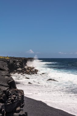 Kalapana Beach, Hawaii, kaba deniz
