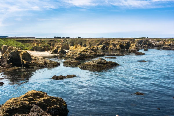 Fort Bragg, Kaliforniya'nın kayalık sahil