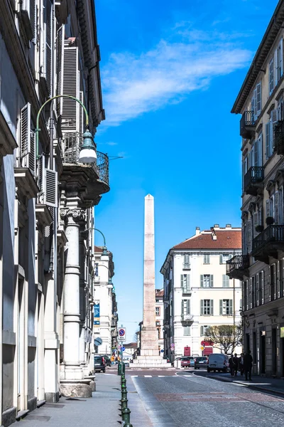 El Obelisco de Piazza Savoia, Turín — Foto de Stock