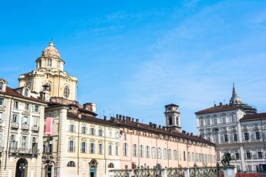 View from Piazza Castello in Turin clipart