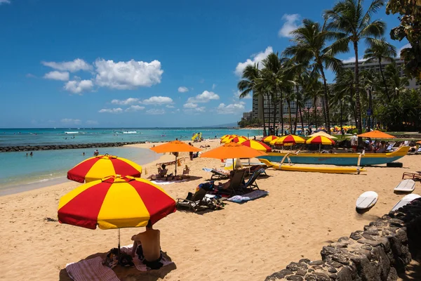 Plage de Waikiki, Oahu, Hawaï — Photo