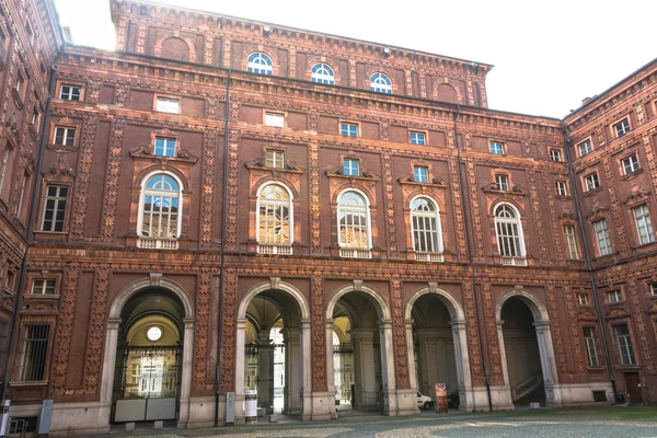 Palazzo Carignano, Turin avlusu — Stok fotoğraf