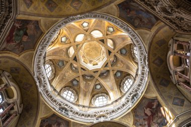 The dome of San Lorenzo Church in Turin clipart