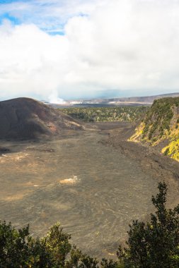 Büyük ada, Hawaii'deki Kilauea Caldera