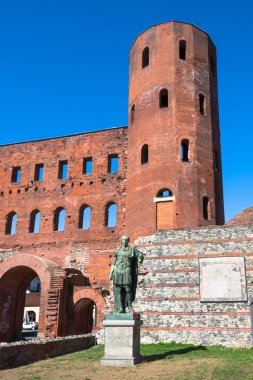 Giulio Cesare ve Torri Palatine, Turin heykeli