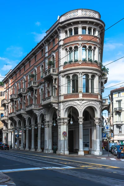Domy v centru města Turín, Itálie — Stock fotografie
