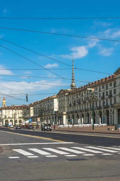 Piazza Vittorio i Turin, Italien — Stockfoto