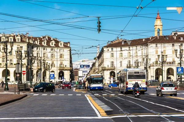 Piazza Vittorio a Torino, Italia — Foto Stock