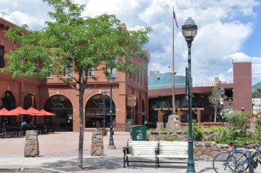 Şehir merkezindeki Flagstaff, Arizona