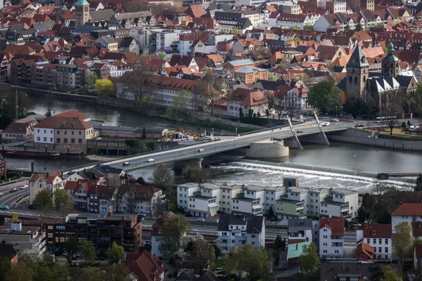 Staden Hameln från antenn synpunkt, Tyskland — Stockfoto