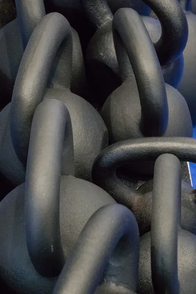 The dumbbells  in a fitness center — Stock Photo, Image