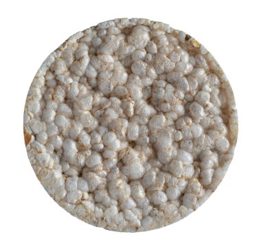 Pirinç ekmeği beyaz, izole, yüksek çözünürlüklü fotoğraf .