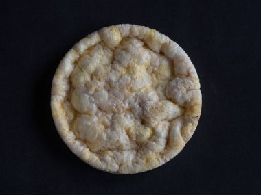 Corn bread on wooden  black table, high resolution photo