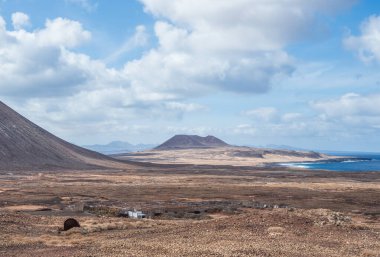 La Grasiosa, Kanarya Adaları 'ndaki manzara .