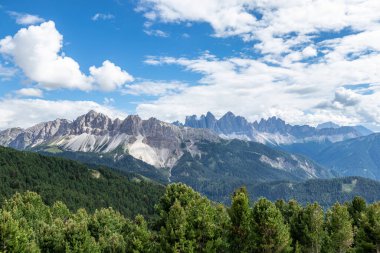 Güney Tyrol, İtalya 'daki Seiser Alm manzara manzarası .