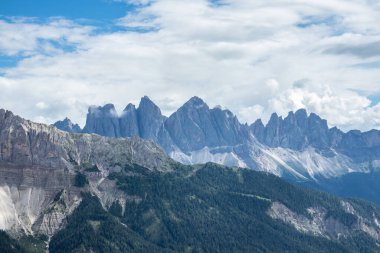 Güney Tyrol, İtalya 'daki Seiser Alm manzara manzarası .