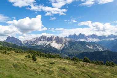 Güney Tyrol, İtalya 'daki Seiser Alm manzara manzarası .