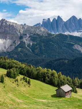 Güney Tyrol, İtalya 'daki Seiser Alm manzara manzarası .