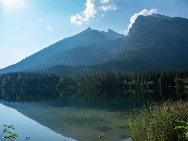 Almanya, Bavyera 'daki Hintersee Gölü .